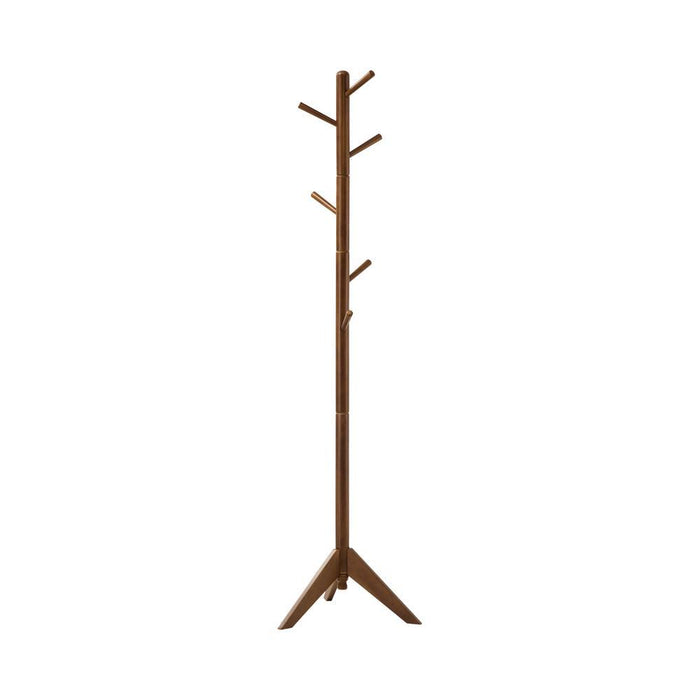 Devlin Coat Rack with 6 Hooks Walnut - Tony’s Furniture Store & Linen (GA) - Multi Location