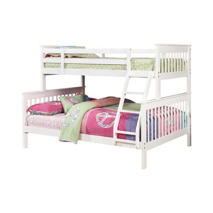 Chapman Twin Over Full Bunk Bed White - Tony’s Furniture Store & Linen (GA) - Multi Location