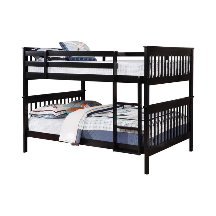 Chapman Full Over Full Bunk Bed Black - Tony’s Furniture Store & Linen (GA) - Multi Location
