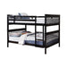 Chapman Full Over Full Bunk Bed Black - Tony’s Furniture Store & Linen (GA) - Multi Location