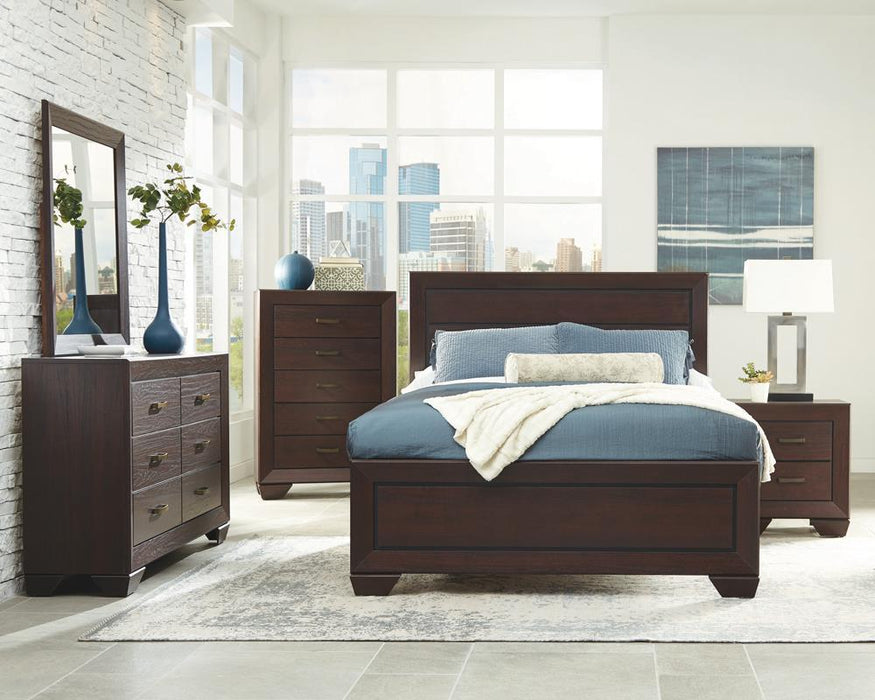 Kauffman California King Panel Bed Dark Cocoa - Tony’s Furniture Store & Linen (GA) - Multi Location