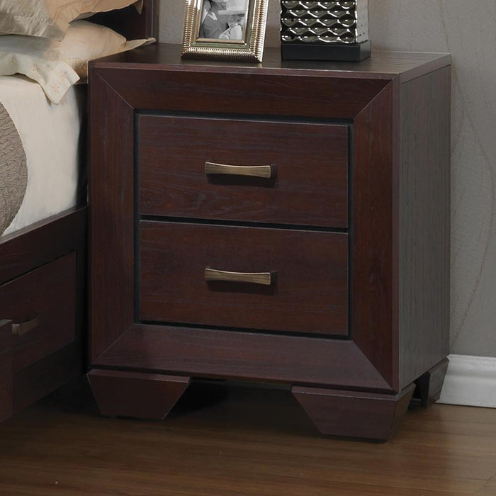 Kauffman 2-drawer Nightstand Dark Cocoa - Tony’s Furniture Store & Linen (GA) - Multi Location