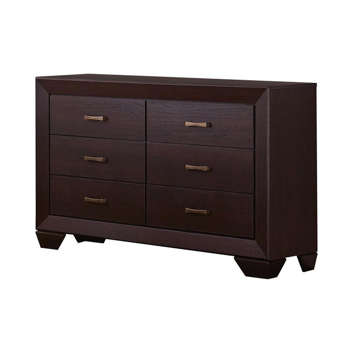 Kauffman 6-drawer Dresser Dark Cocoa - Tony’s Furniture Store & Linen (GA) - Multi Location