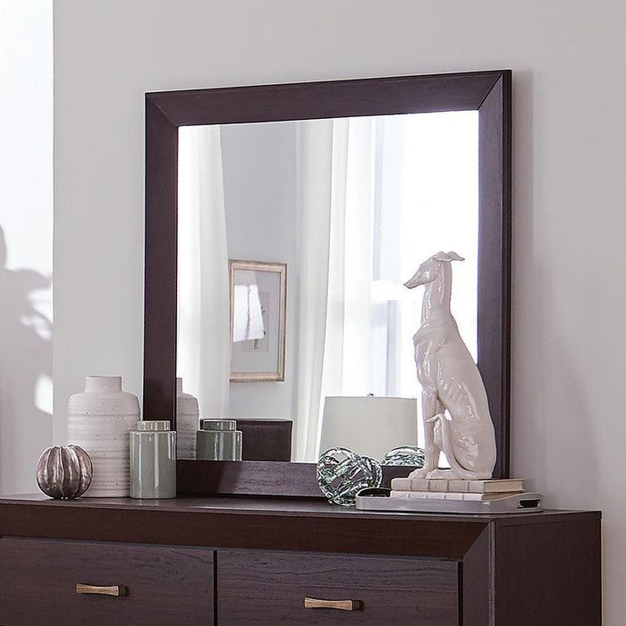 Kauffman Rectangular Dresser Mirror Dark Cocoa - Tony’s Furniture Store & Linen (GA) - Multi Location