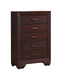 Kauffman 5-drawer Chest Dark Cocoa - Tony’s Furniture Store & Linen (GA) - Multi Location