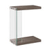 Colby Accent Table Weathered Grey and Clear - Tony’s Furniture Store & Linen (GA) - Multi Location