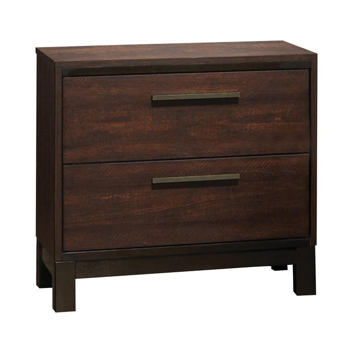Edmonton 2-drawer Nightstand Rustic Tobacco - Tony’s Furniture Store & Linen (GA) - Multi Location