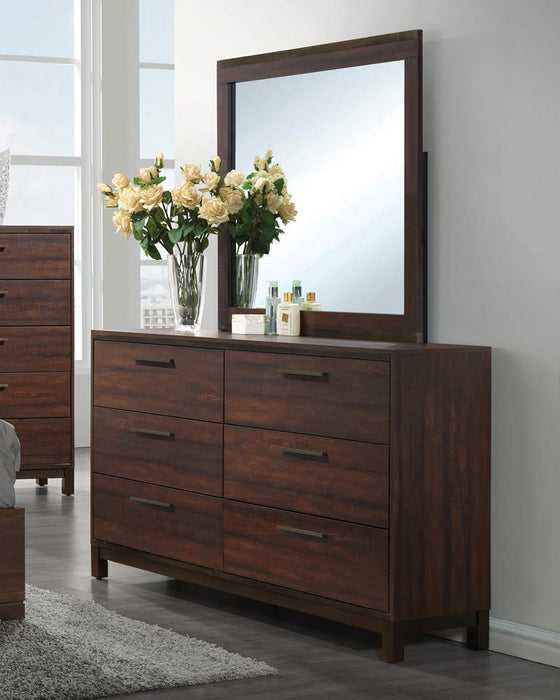 Edmonton Dresser Mirror Rustic Tobacco - Tony’s Furniture Store & Linen (GA) - Multi Location