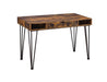 Olvera 1-drawer Writing Desk Antique Nutmeg and Dark Bronze - Tony’s Furniture Store & Linen (GA) - Multi Location
