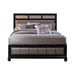 Barzini Queen Upholstered Bed Black and Grey - Tony’s Furniture Store & Linen (GA) - Multi Location