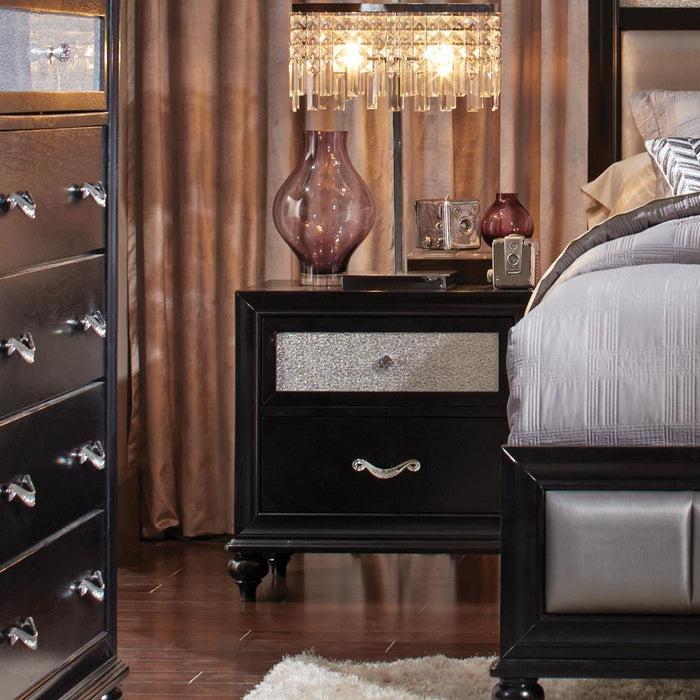 Barzini 2-drawer Rectangular Nightstand Black - Tony’s Furniture Store & Linen (GA) - Multi Location