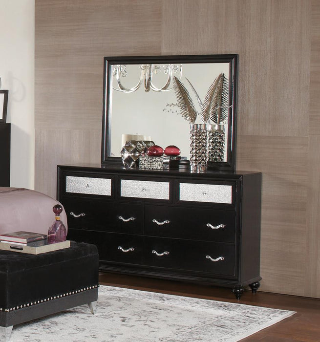 Barzini 7-drawer Rectangular Dresser Black - Tony’s Furniture Store & Linen (GA) - Multi Location