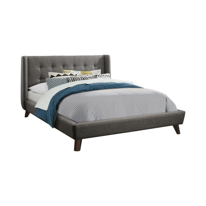 Carrington Button Tufted Full Bed Grey - Tony’s Furniture Store & Linen (GA) - Multi Location