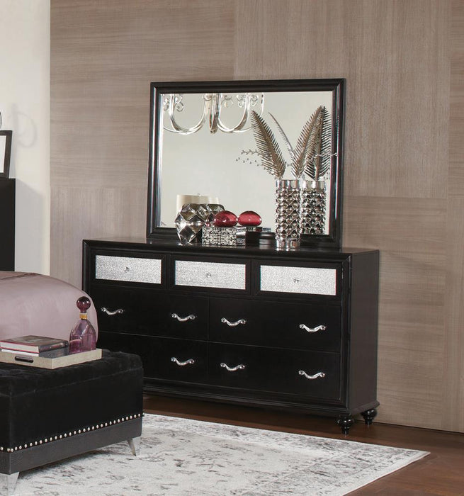 Barzini Rectangular Dresser Mirror Black - Tony’s Furniture Store & Linen (GA) - Multi Location