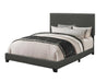 Boyd California King Upholstered Bed with Nailhead Trim Charcoal - Tony’s Furniture Store & Linen (GA) - Multi Location