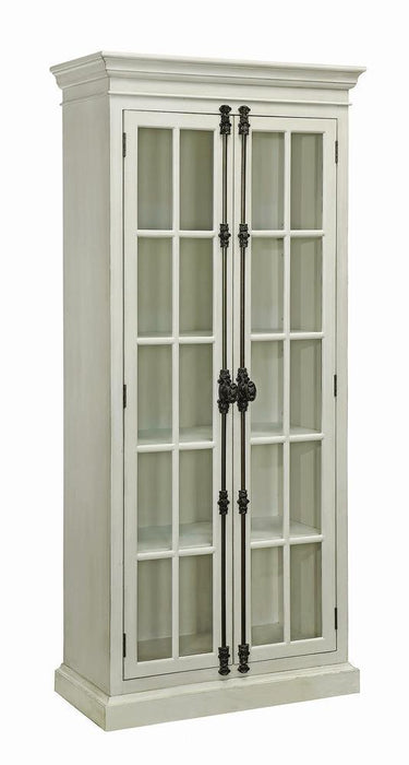 Toni 2-door Tall Cabinet Antique White - Tony’s Furniture Store & Linen (GA) - Multi Location