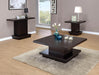 Reston Pedestal Square End Table Cappuccino - Tony’s Furniture Store & Linen (GA) - Multi Location
