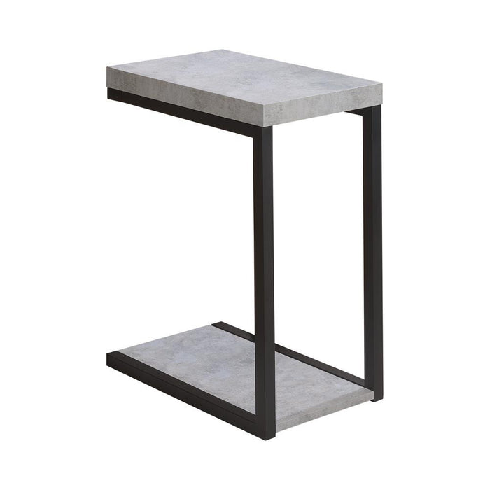 Beck Accent Table Cement and Black - Tony’s Furniture Store & Linen (GA) - Multi Location