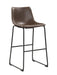 Michelle Armless Bar Stools Two-tone Brown and Black (Set of 2) - Tony’s Furniture Store & Linen (GA) - Multi Location