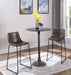 Michelle Armless Bar Stools Two-tone Brown and Black (Set of 2) - Tony’s Furniture Store & Linen (GA) - Multi Location