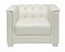 Chaviano Tufted Upholstered Chair Pearl White - Tony’s Furniture Store & Linen (GA) - Multi Location