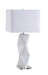 Camie Geometric Ceramic Base Table Lamp White - Tony’s Furniture Store & Linen (GA) - Multi Location