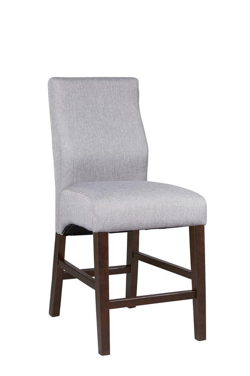 Mulberry Upholstered Counter Height Stools Grey and Cappuccino (Set of 2) - Tony’s Furniture Store & Linen (GA) - Multi Location