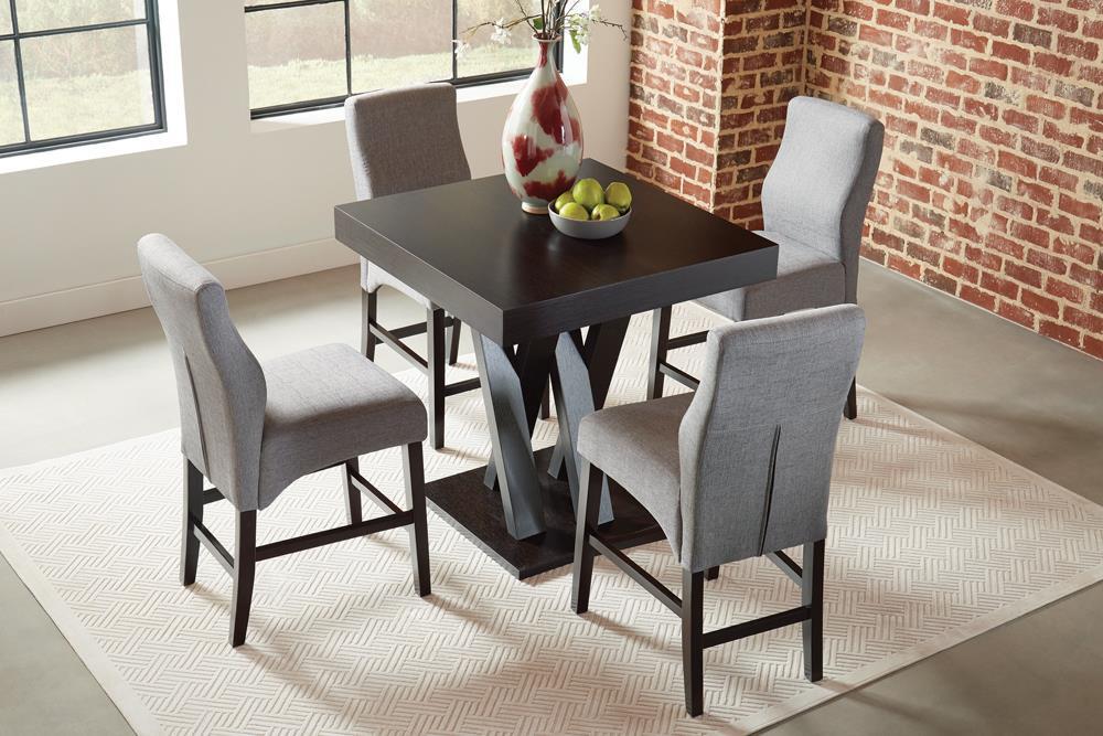 Mulberry Upholstered Counter Height Stools Grey and Cappuccino (Set of 2) - Tony’s Furniture Store & Linen (GA) - Multi Location