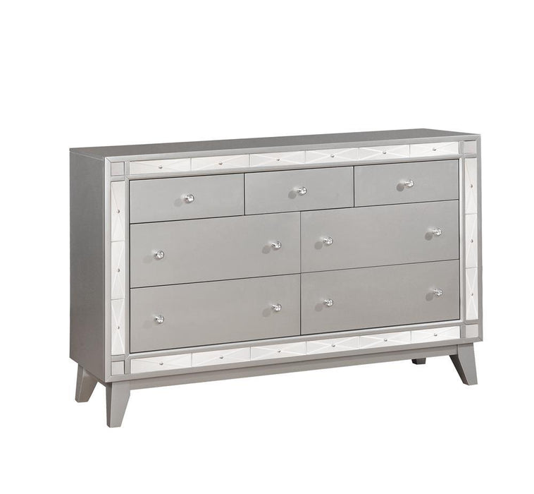 Leighton 7-drawer Dresser Metallic Mercury - Tony’s Furniture Store & Linen (GA) - Multi Location