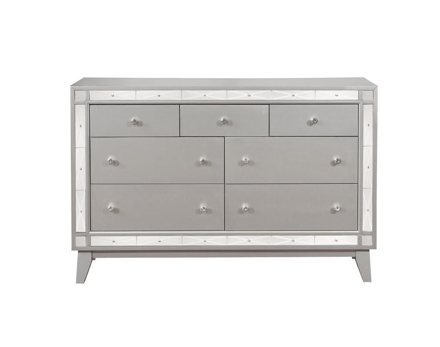 Leighton 7-drawer Dresser Metallic Mercury - Tony’s Furniture Store & Linen (GA) - Multi Location
