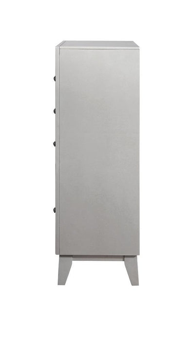 Leighton 5-drawer Chest Metallic Mercury - Tony’s Furniture Store & Linen (GA) - Multi Location
