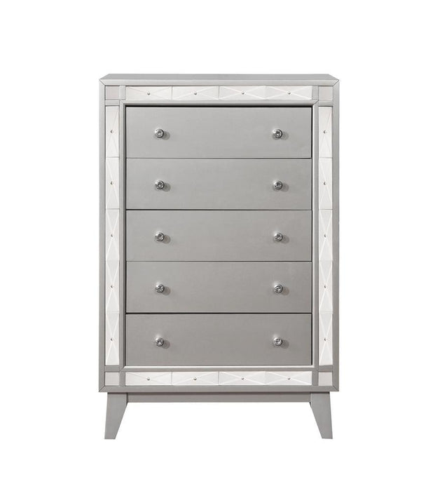 Leighton 5-drawer Chest Metallic Mercury - Tony’s Furniture Store & Linen (GA) - Multi Location