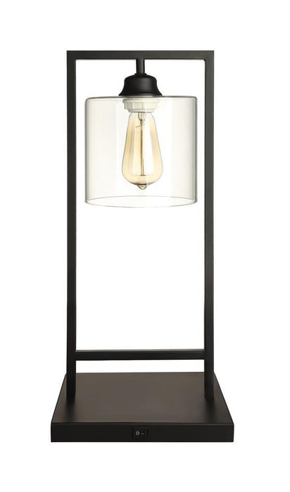 Shoto Glass Shade Table Lamp Black - Tony’s Furniture Store & Linen (GA) - Multi Location