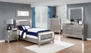Leighton Twin Panel Bed with Mirrored Accents Mercury Metallic - Tony’s Furniture Store & Linen (GA) - Multi Location