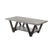 Stevens V-shaped Coffee Table Black and Antique Grey - Tony’s Furniture Store & Linen (GA) - Multi Location
