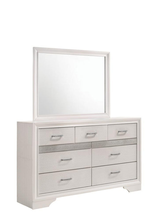Miranda Rectangular Dresser Mirror White - Tony’s Furniture Store & Linen (GA) - Multi Location