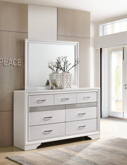 Miranda Rectangular Dresser Mirror White - Tony’s Furniture Store & Linen (GA) - Multi Location