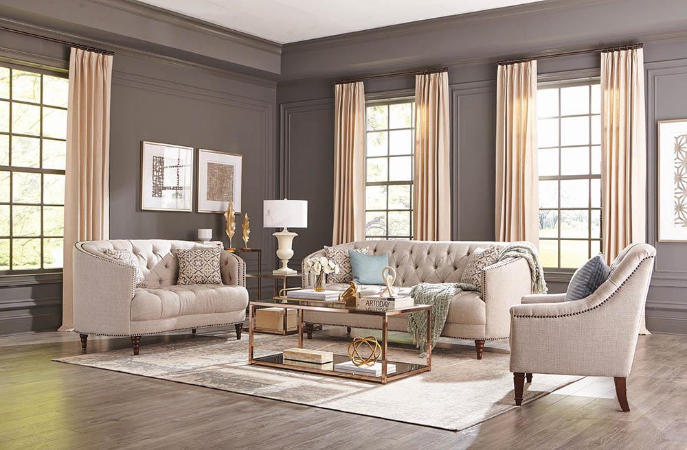 Avonlea Sloped Arm Upholstered Chair Grey - Tony’s Furniture Store & Linen (GA) - Multi Location