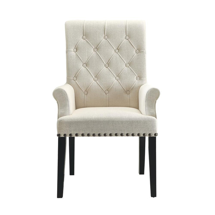 Alana Tufted Back Upholstered Arm Chair Beige - Tony’s Furniture Store & Linen (GA) - Multi Location
