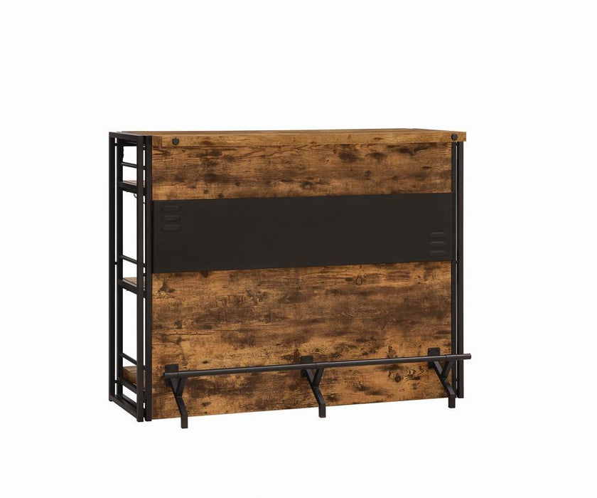 Renaldi Bar Unit with Stemware Rack Antique Nutmeg - Tony’s Furniture Store & Linen (GA) - Multi Location