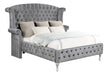 Deanna Queen Tufted Upholstered Bed Grey - Tony’s Furniture Store & Linen (GA) - Multi Location