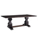 Parkins Double Pedestals Dining Table Rustic Espresso - Tony’s Furniture Store & Linen (GA) - Multi Location