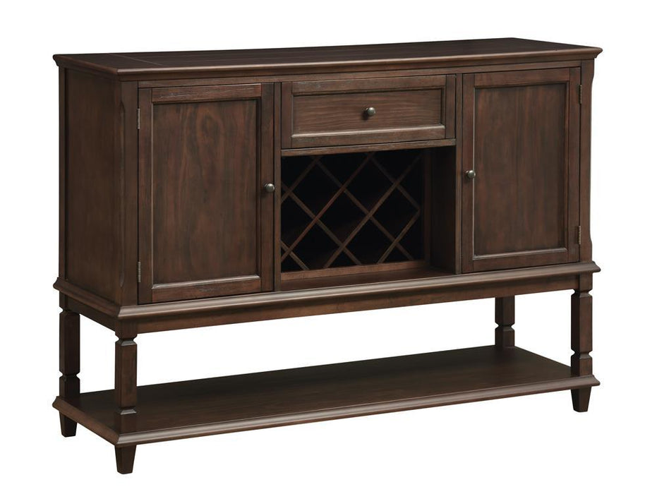 Parkins Server with Lower Shelf Rustic Espresso - Tony’s Furniture Store & Linen (GA) - Multi Location