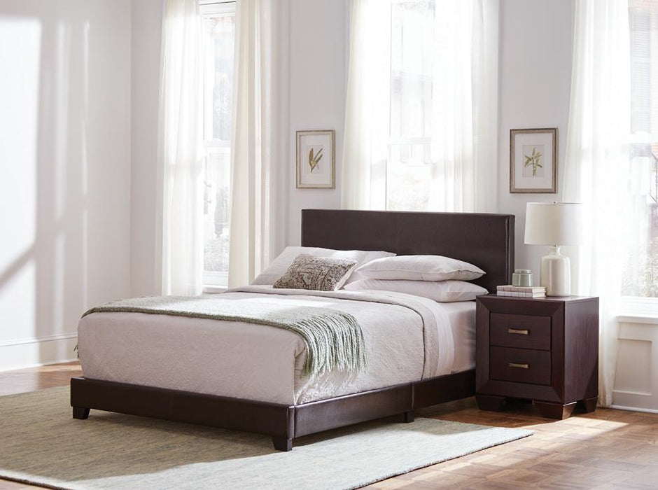 Dorian Upholstered California King Bed Brown - Tony’s Furniture Store & Linen (GA) - Multi Location