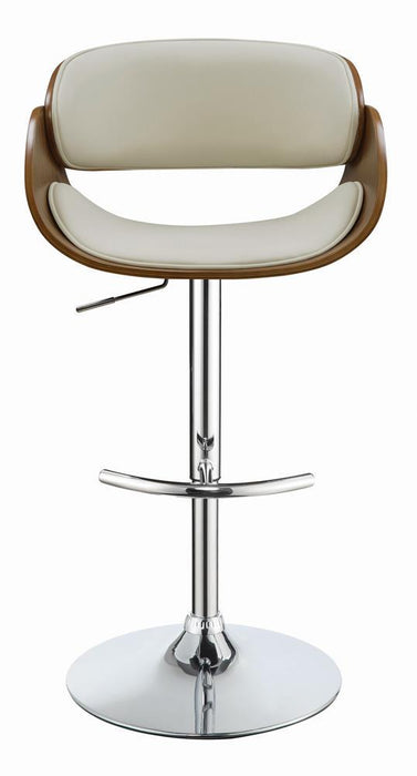Dana Adjustable Bar Stool Ecru and Chrome - Tony’s Furniture Store & Linen (GA) - Multi Location
