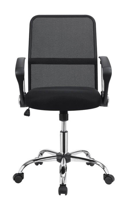 Gerta Office Chair with Mesh Backrest Black and Chrome - Tony’s Furniture Store & Linen (GA) - Multi Location