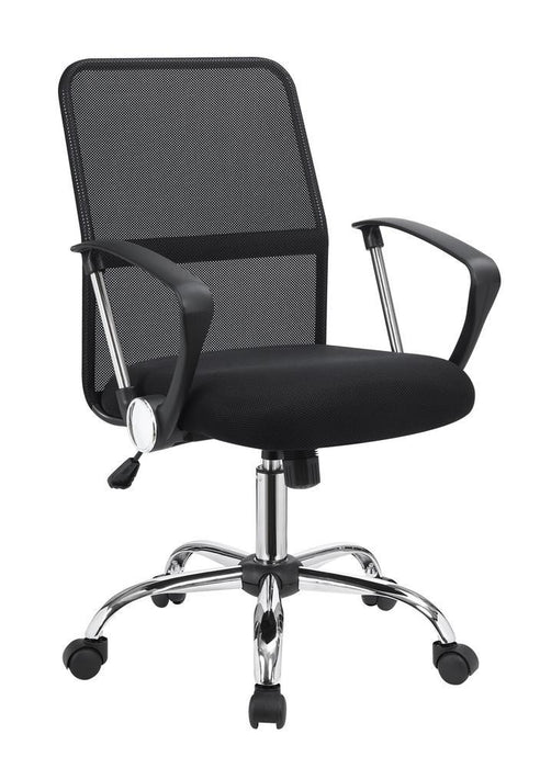 Gerta Office Chair with Mesh Backrest Black and Chrome - Tony’s Furniture Store & Linen (GA) - Multi Location