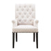 Alana Upholstered Arm Chair Beige and Smokey Black - Tony’s Furniture Store & Linen (GA) - Multi Location