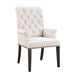 Alana Upholstered Arm Chair Beige and Smokey Black - Tony’s Furniture Store & Linen (GA) - Multi Location