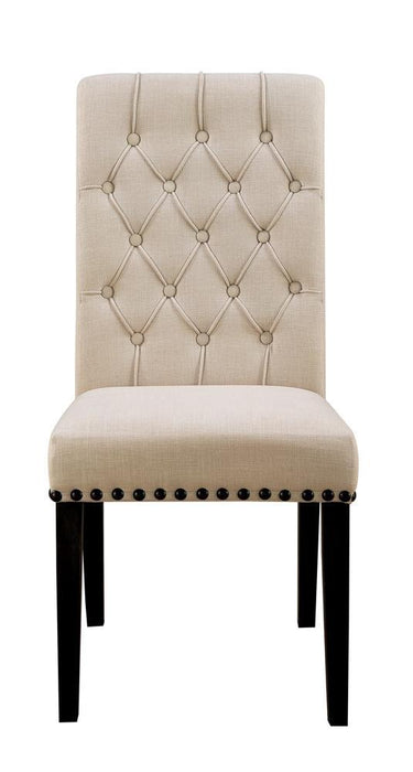 Alana Upholstered Side Chairs Beige and Smokey Black (Set of 2) - Tony’s Furniture Store & Linen (GA) - Multi Location